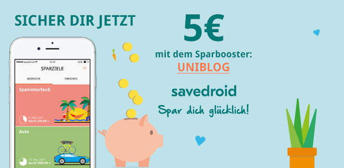savedroid – Die App zum Sparen und Wünsche erfüllen